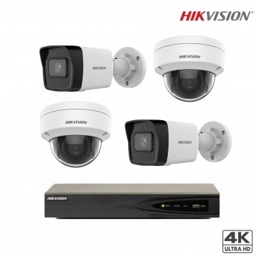 Kit 4 caméras de surveillance extérieur et intérieur HIKVISION 8MP 4k au meilleur Prix en Tunisie