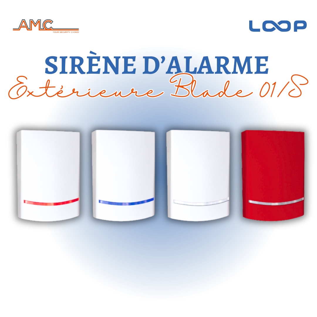 Sirène d’alarme extérieur Blade 01/S Alarme masion AMC